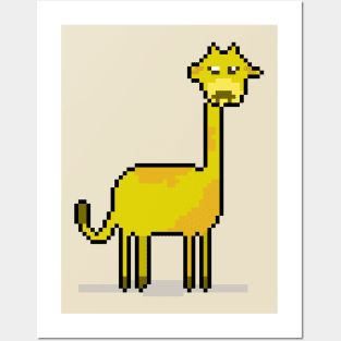 Pixel Paws on Fashion Giraffe Posters and Art